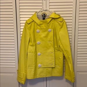 Priorities Yellow raincoat